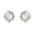 10K Gold 5 MM Round White Cubic Zirconia Stud Earrings