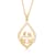 Jewelili 18K Yellow Gold Over Sterling Silver Parent and 2 Children
Family Pendant