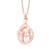 Jewelili 14K Rose Gold Over Sterling Silver Parent and Two Children
Family Pendant