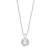 Jewelili 10K White Gold 8mm Round Cubic Zirconia Solitaire Pendant with
Rope Chain
