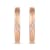 MFY x Anika Rose Gold over Sterling Silver with 1/20 Cttw Lab-Grown
Diamond Earrings