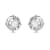 10K Gold 5 MM Round White Cubic Zirconia Stud Earrings