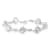 Created White Sapphire Sterling Silver Bracelet 10.87 CTW