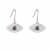 Green Alexandrite Rhodium Over Sterling Silver Evil Eye Earrings