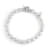 8mm White Organic Man-Made Pearl Bracelet