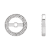 14K White Gold 1/8ctw Round Cut Natural Diamond Earring Jackets with 5.3
mm Inside Diameter