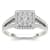 10K White Gold .50ctw Split Shank Diamond Anniversary Halo Engagement
Ring (I2-Clarity-H-I-Color)