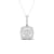 10K White Gold Diamond Cluster Pendant Rope Chain Necklace for Women
18inch (1/4Ct / I2,H-I)