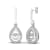 10k White Gold Two-tone 1/3ctw Round Diamond Drop Earrings ( H-I Color,
I2 Clarity )