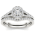 10K White Gold .75ctw Diamond Ladies Round Halo Engagement Ring (
I2-Clarity-H-I-Color )