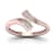 10K Rose Gold .05ctw Round Cut Diamond Crossover Band Ring (0.05cttw,
Color H-I, Clarity I2)