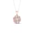 10k Rose Gold 1/5ct Solitaire Diamond Flower Pendant With 18 Inch Chain
(H-I Color, I2 Clarity)
