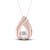 10K Rose Gold 0.01 Ct Round Diamond Teardrop Pendant With Chain (Color-
H-I, Clarity-I2)