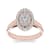 10K Rose Gold .33ctw Diamond Halo Engagement Wedding Ring (
I2-Clarity-H-I-Color )