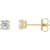 14K Yellow Gold 1/2ctw Lab-Grown Diamond Stud Earrings
