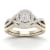 10K Yellow Gold .40ctw Diamond Halo Engagement Ring Bridal Set Split
Shank ( I2-Clarity-H-I-Color )