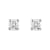 Diamond2Deal Lab Grown Diamond 14k White Gold Stud Earrings 3.0ctw