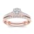10K Rose Gold .50ctw Diamond Halo Engagement Ring Wedding Band Bridal
(Color H-I, Clarity I2)