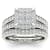 14K White Gold 1.50ctw Diamond Anniversary Engagement Ring Bridal Band
Set (I2-Clarity-H-I-Color)