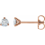 14K Rose Gold 3/4ctw Lab-Grown Diamond Stud Earrings