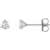 14K White Gold 1/3ctw Lab-Grown Diamond Stud Earrings
