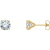 14K Yellow Gold 1/2ctw Round Cut Natural Diamond Earrings
