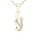 10K  Yellow Gold Diamond Cat Pendant Rope Chain Necklace for Women
18inch (1/20ct / I2,H-I)