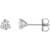 14K White Gold 1/2ctw Lab-Grown Diamond Stud Earrings