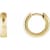 14K Yellow Gold 14.25 mm Hinged Hoop Earrings