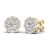 10k Yellow Gold 1ctw Diamond Womens Round Stud Earrings ( H-I Color, I2
Clarity )