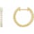 14K Yellow Gold 3/4ctw Round Cut Natural Diamond Inside-Outside 17.2 mm
Hoop Earrings