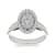 10K White Gold .33ctw Diamond Halo Engagement Wedding Ring (
I2-Clarity-H-I-Color )