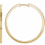 14K Yellow Gold 30 mm Huggie Hoop Earrings for Women
