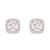 10k Rose Gold 1/3ctw Diamond Womens Halo Stud Earrings ( H-I Color, I2
Clarity )