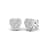 10k White Gold 0.75ctw Round Diamond Womens Heart Stud Earrings ( H-I
Color, I2 Clarity )