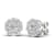 10k White Gold 1ctw Diamond Womens Round Stud Earrings ( H-I Color, I2
Clarity )