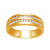 10K Yellow Gold .50ctw Diamond Wedding Band (Color H-I, Clarity I2)