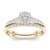 10K Yellow Gold .50ctw Diamond Halo Engagement Ring Wedding Band Bridal
(Color H-I, Clarity I2)