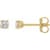 14K Yellow Gold 1/3ctw Lab-Grown Diamond Stud Earrings