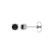 14K White Gold 4 mm Black Onyx Stud Earrings for Women with Friction Post