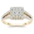 10K Yellow Gold .50ctw Split Shank Diamond Anniversary Halo Engagement
Ring (I2-Clarity-H-I-Color)