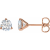 14K Rose Gold 1 1/4ctw Lab-Grown Diamond Stud Earrings
