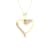 10K Yellow Gold Diamond Heart Pendant Rope Chain Necklace for Women
18inch (1/20ct / I2,H-I)