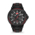 Fashion watch with Black silicone strap