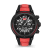 Fashion watch with Black silicone strap