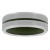 Tungsten Comfort™ Tungsten Green Ion Plated Center Green Silicone Band