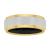 Tungsten Comfort™ 8MM Tungsten Yellow Ion Plated Black Silicone Inside Band