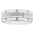 Tungsten Comfort™ Tungsten White Brick Pattern Band