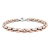 Stainless Steel Rose Ion Plated Oval Link Bracelet