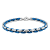 Stainless Steel Blue Ion Plated Link Bracelet